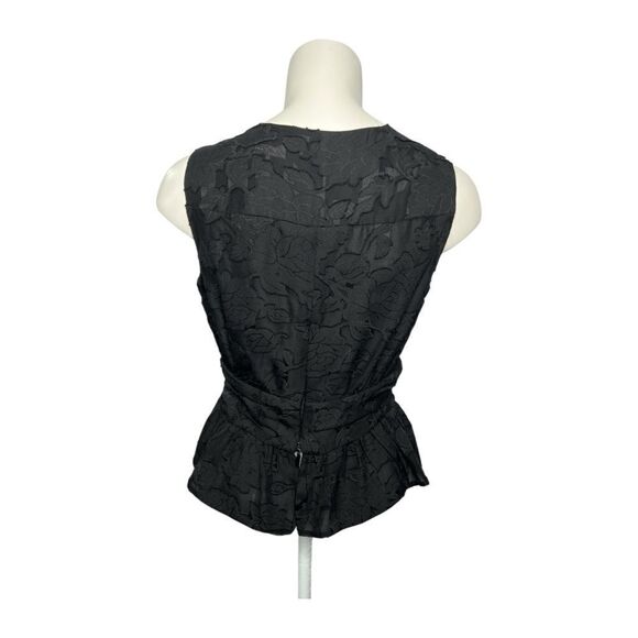 BCBG‎ Maxazria Elegant Black Sleeveless Top Surplice sz XS NEW - Picture 2 of 8